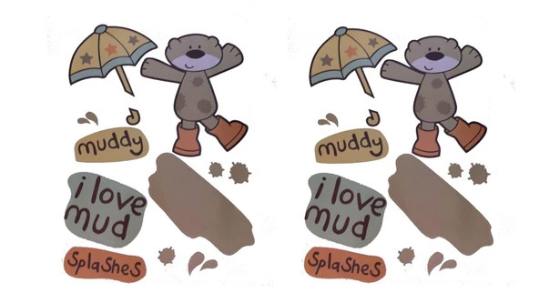 2 ADET DEFTER STİCKER,LAPTOP STİCKER SEVİMLİ AYI DESENLİ PVC 70X50X0,5CM - 2