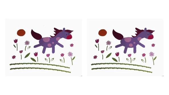 2 ADET DEFTER STİCKER,LAPTOP STİCKER KÜÇÜK AT DESENLİ PVC 70X50X0,5CM - 2