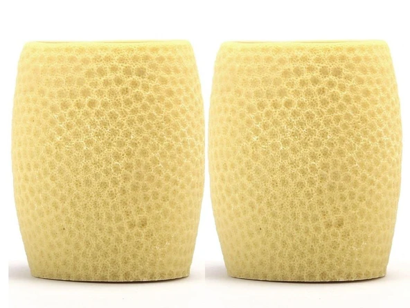 2 ADET KALEMLİK SARI PETEK OFİS GERECİ 8X8X10CM 400ML - 2