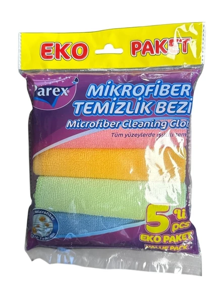 PParex Mikrofiber Temizlik Bezi Eko Paket 5 li - 1