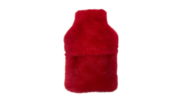 SICAK SU TORBASI PELUŞ KALPLİ,KIRMIZI TERMOFOR 27X17X2CM 1 LİTRE - 3