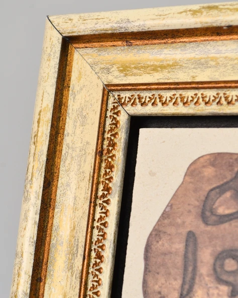 Doğal Taş Üzerine Peygamber Mührü Şık Tablo – 20x20 cm Dekoratif İslami Hediyelik - 4