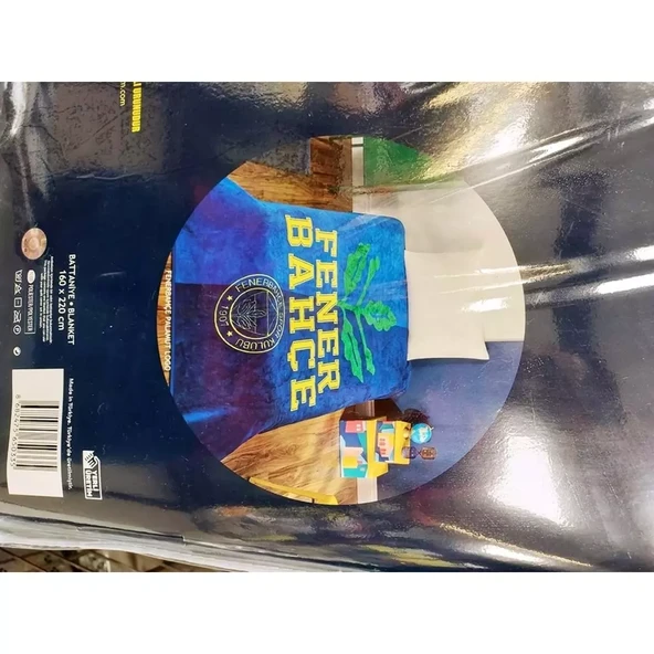 Taç Taraftar Lisanslı Tek Kişilik Battaniye (160x220)-FENERBAHÇE PALAMUT LOGO - 2