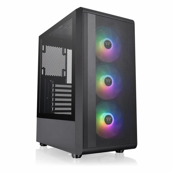 Thermaltake S200 TG 550W 80+ USB 3.2 ARGB ATX Mid Tower Siyah Kasa ürün görseli 1