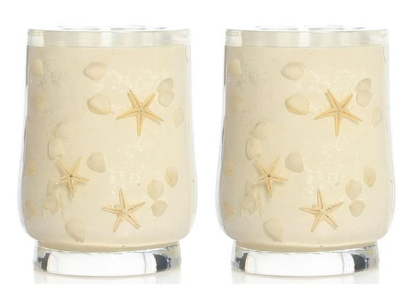 2 ADET DİŞ FIRÇALIK DENİZ YILDIZI EL YAPIMI 400 GR 7X7X10CM BANYO SETİ - Resim 3