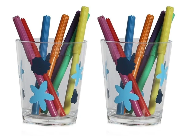 2 ADET KALEMLİK BENEKLİ OFİS GERECİ 8X8X9CM