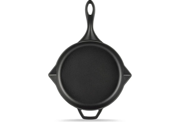Hosse Demir Döküm Yuvarlak Saplı Tava 28cm - Siyah ürün görseli