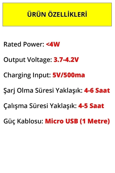 Yussraw Şarjlı Dokunmatik 20 Led Çalışma Okuma Işığı Flexible Masa Lambası Beyaz - 8