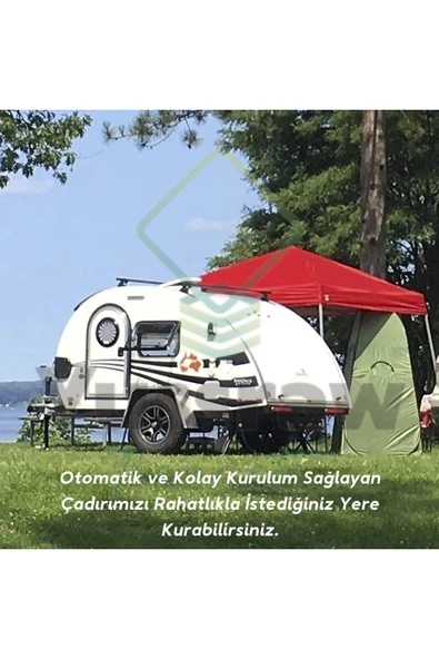 Yussraw Kamp Alanı Duş Giyinme Wc Çadırı Fotoğrafcı Prova Kabini 190x120x120 - 4