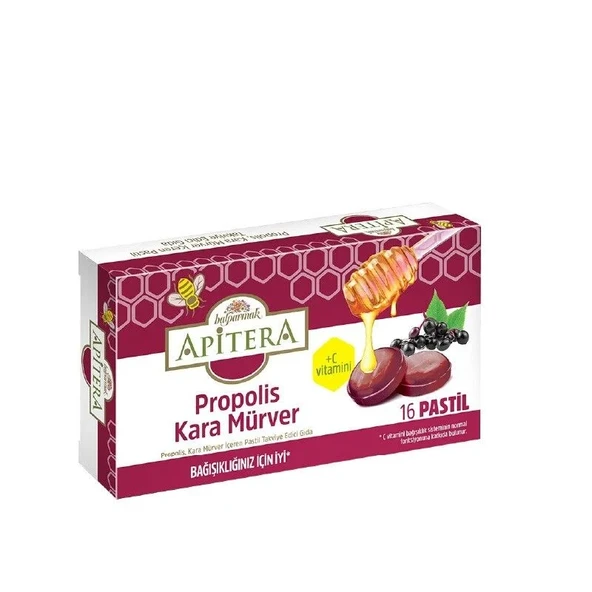 APITERA PROPLIS KARA MURVER 16 PASTİL - 1