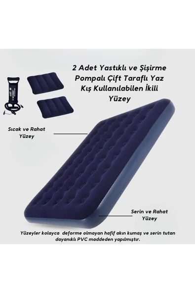 Yussraw 4-6 kişi kamp çadırı seti taşınabilir otomatik 240*240*155+lamba+yatak+yastık+pompa+hoparlör - 3