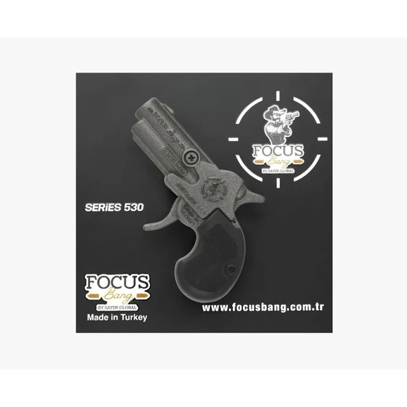 530 FOCUS BANG OYUNCAK TABANCA SERİES 530 BLACK-FÜME-SATEN - Resim 2