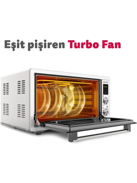 Simfer 7003 Turbo 70 lt Inox Midi Fırın - 9