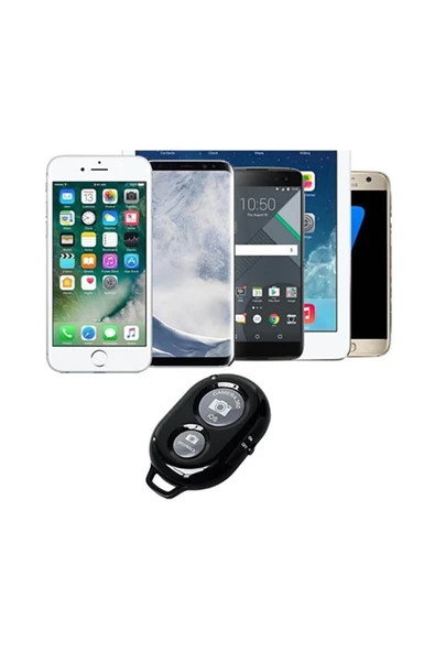 Yussraw Bluetooth Kumanda Tüm Telefonlara Uyumlu Video Selfie ve Fotoğraf Çekme Kolaylığı Siyah Renk - 6