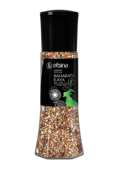Efsina Sofrada Öğütme Baharatlı Kaya Tuzu 230 gr ürün görseli