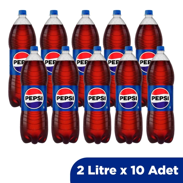 Pepsi Kola 2 Litre x 10 Adet ürün görseli 1