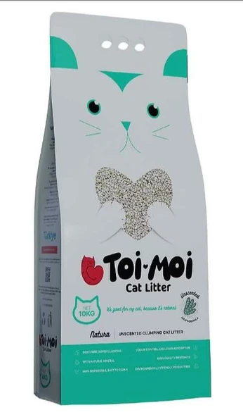 Toi Moi Natura Kokusuz Kedi Kumu 10 Kg ürün görseli 1