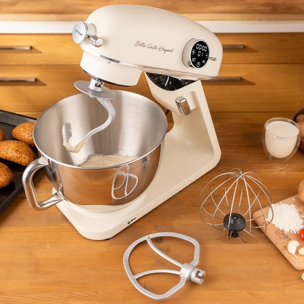 Emsan Bella Gusto Elegant Stand Mikser Krem - 4