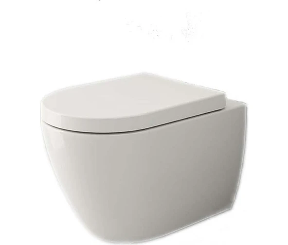 Bocchi Venezia Asma Klozet Kanalsız Parlak Bisküvi Kapak Hariç 1295-014-0128 ürün görseli