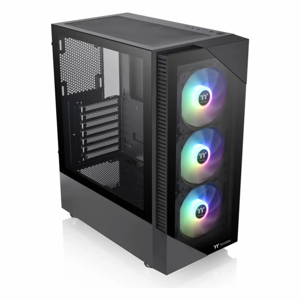 Thermaltake View 200 TG 650W 80+ USB 3.2 ARGB ATX Mid Tower Siyah Kasa - Resim 3