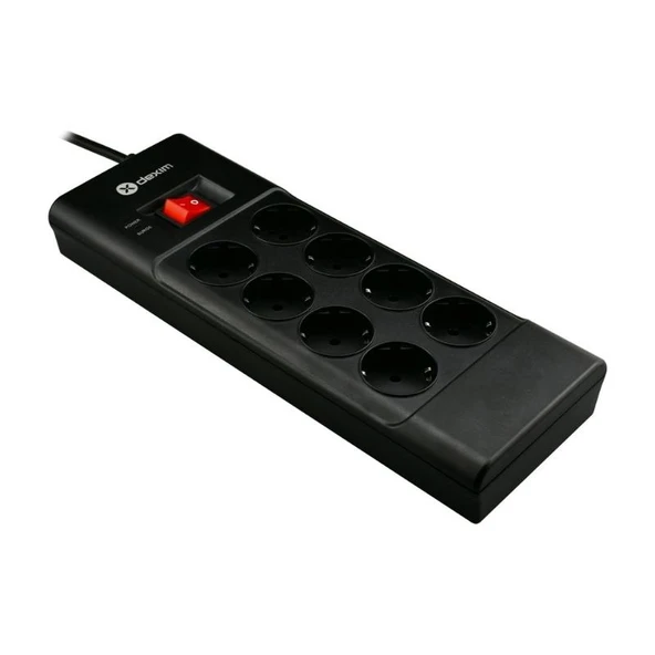 Dexim SP08DG 8Port Akım Koruyucu Priz Siyah 1.8 Metre - 3