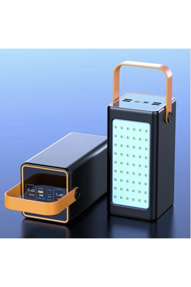 Enshall 70.000 Mah Led Aydınlatmalı Taşıma Askı Hızlı Şarj 22,5w Powerbank 4xusb Micro,lıghtnıng,typc Giriş