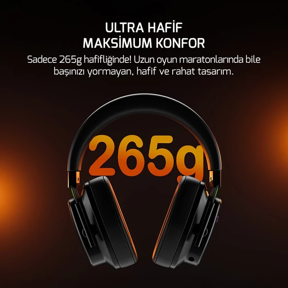 Gamepower Kai Titanium Ultra Wireless 7.1 Surround Hi-Fi Rainbow Gaming Kulaklık - 4