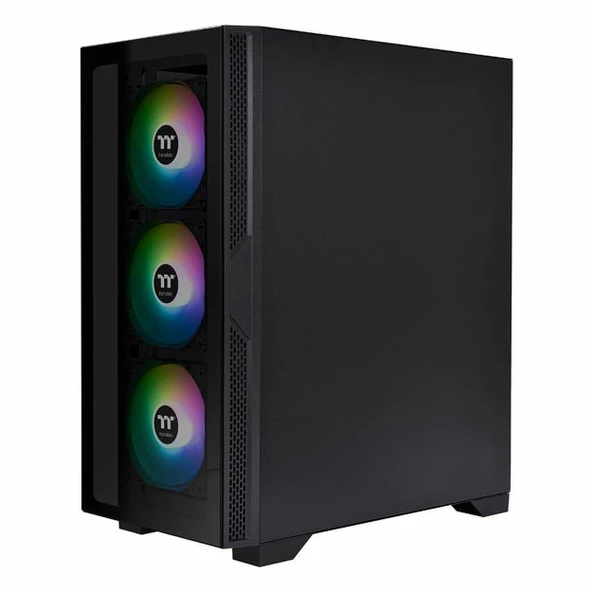 Thermaltake Versa T25 650W 80+ USB 3.2 ARGB ATX Mid Tower Siyah Kasa - Resim 3
