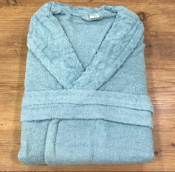 Royam Redline %100 Pamuklu Kısmi Kadife Tekli Bornoz - 11