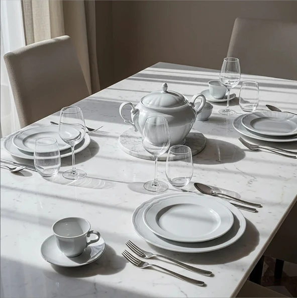 Güral Porselen Venedik 82 Parça Yemek Takımı