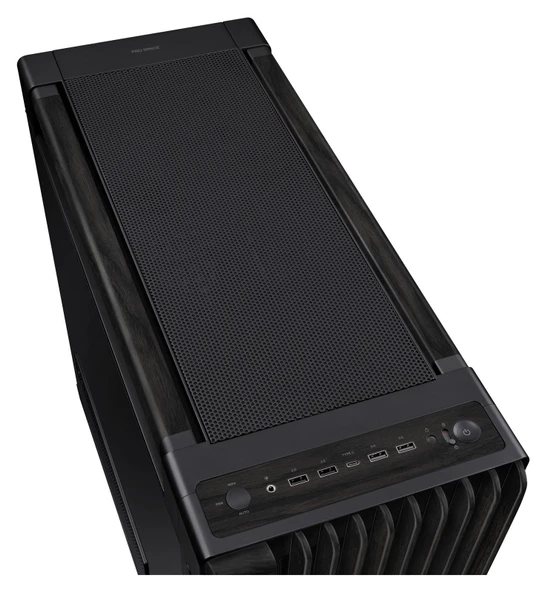 ASUS ProArt PA602 Wood Ed. Siyah-Ahşap E-ATX Kasa - 3