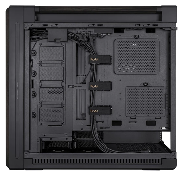 ASUS ProArt PA602 Wood Ed. Siyah-Ahşap E-ATX Kasa - 8