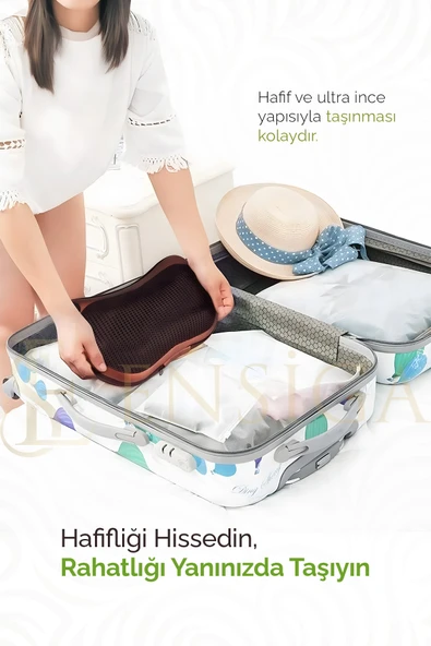 EN SİGA 8 Toplu Çift Yönlü Isıtmalı Masaj Yastığı Ayak Bel Boyun Sırt Vücut Omuz Masaj Aleti - 4