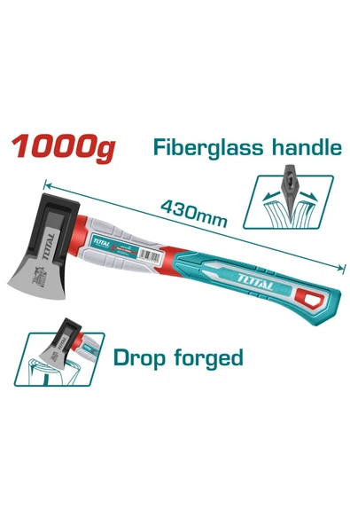 Fiberglas Saplı Yarma Balta 1000 Gr Yüksek Kalite NMS HIRDAVAT - Resim 2