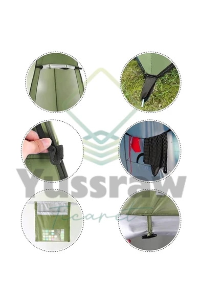Yussraw Çok Amaçlı Kamp Alanı Duş Giyinme Wc Prova Kabini - 3