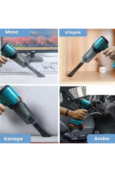 Yussraw Yeni Araç Içi Süpürge 2 In 1 16000pa 3 Kademeli Vakumlu Üflemeli Araç Süpergesi Pro-hl-126 - 4