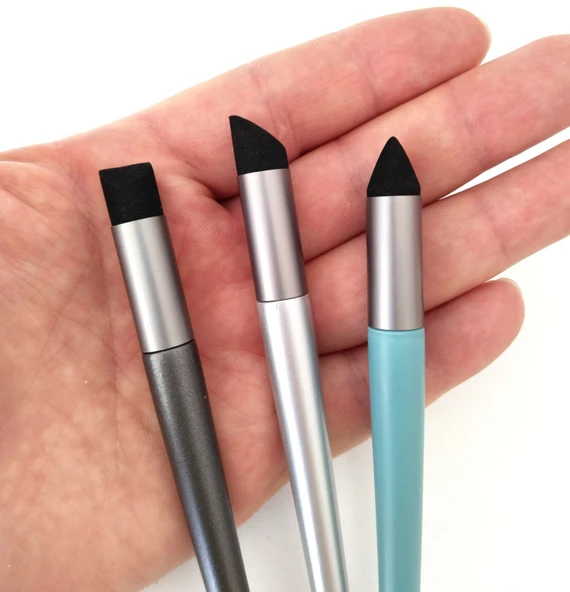 Sünger vurgulayıcı, detay gölgeleme, kara kalem silgi, pastel tonlama, yıkanabilir-Set 3'lü ürün görseli
