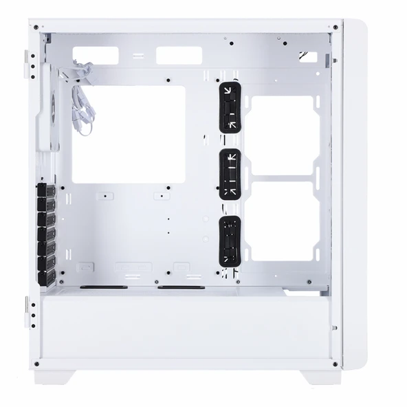 Thermaltake S250 TG 750W 80+ Bronz USB 3.2 ARGB eATX Mid Tower Beyaz Kasa - Resim 3