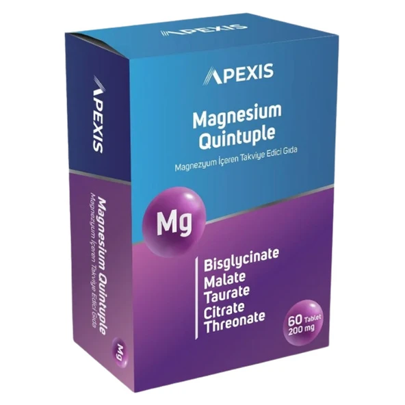APEXİS MAGNESİUM QUİNTUPLE 60 LI - 1