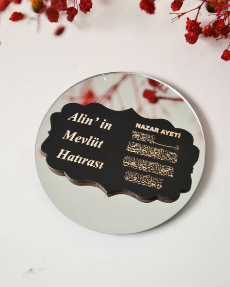 Kişiye Özel Hediyelik Magnet 20 Adet | Hac, Umre, Mevlüt, Düğün, Nişan, Sünnet İçin Dolap Magneti - 1