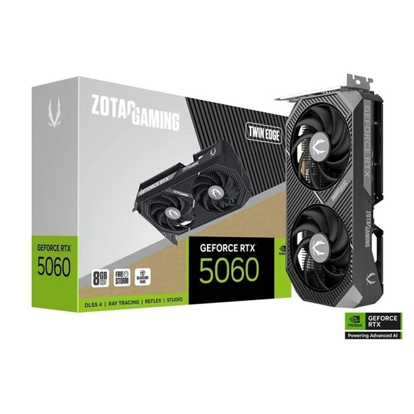 <![CDATA[ZOTAC RTX5060 8GB TWIN EDGE ZT-B50600E-10M GDDR7 128bit HDMI DP PCIe 5.0]]>