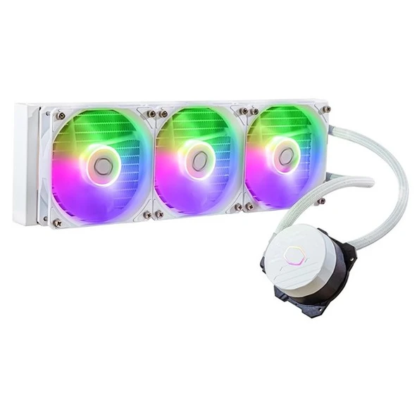 <![CDATA[COOLERMASTER 360MM ML360L MLW-D36M-A18PZ-RW AM5-1700P SIVI SOĞUTMALI İŞLEMCİ FANI BEYAZ]]>