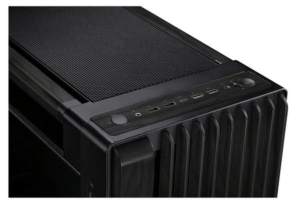 ASUS ProArt PA602 Wood Ed. Siyah-Ahşap E-ATX Kasa - 4