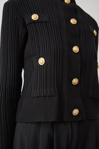 Diva Düğmeli Triko Hırka Terzi Dükkanı - Resim 8