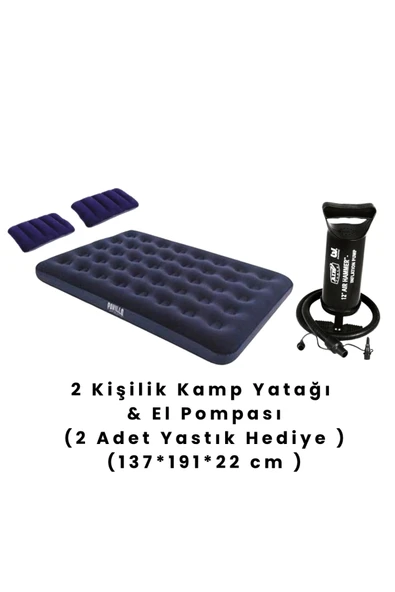 Yussraw 4-6 kişi kamp çadırı seti taşınabilir otomatik 240*240*155+lamba+yatak+yastık+pompa+hoparlör - 6
