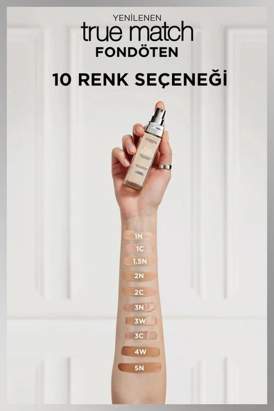 Loreal Paris True Match Bakım Yapan Fondöten - 3R3C3K Rose Beige - 3