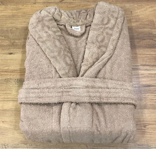 Royam Redline %100 Pamuklu Kısmi Kadife Tekli Bornoz - 4