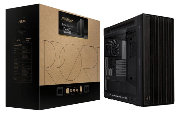 ASUS ProArt PA602 Wood Ed. Siyah-Ahşap E-ATX Kasa - 11