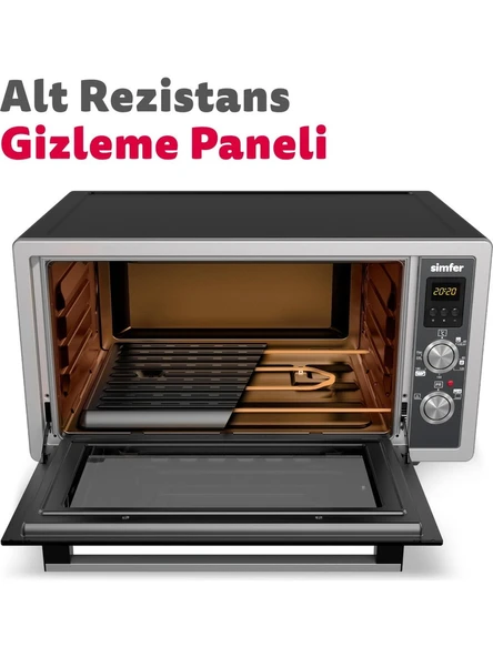 Simfer 7003 Turbo 70 lt Inox Midi Fırın - 6