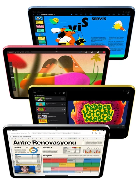 Apple iPad 10. Nesil Wi-Fi + Cellular 256 GB 10.9" MQ6W3TU/A Pembe Tablet - Resim 4